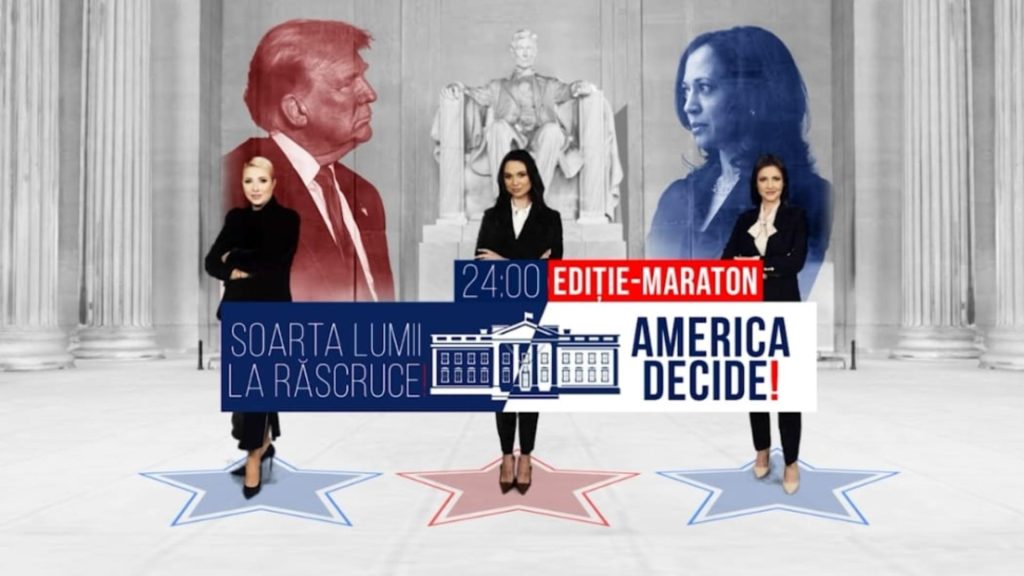 Alegerile care schimbă soarta lumii: Donald Trump vs. Kamala Harris. 5 noiembrie, ora 24.00, EDIȚIE-MARATON, cu Ana Maria Păcuraru