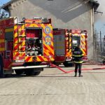 Incendiu puternic, lângă gara din Alba Iulia. Intervenție contracronometru a pompierilor 