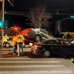 Accident rutier cu 4 mașini pe una dintre cele mai aglomerate șosele din Capitală. Un bărbat a ajuns de urgență la spital