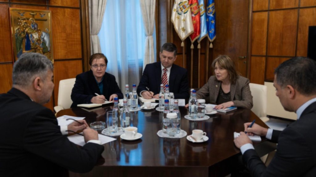 Marcel Ciolacu, întâlnire cu ambasadorul SUA, Kathleen Kavalec