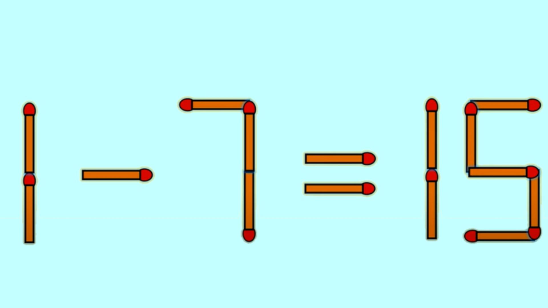 TEST IQ de weekend! În cât timp poți corecta ecuația 1 – 7 = 15