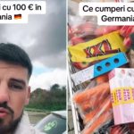 Un român arată pe TikTok ce a cumpărat din Germania cu 100 de euro: „În România te ustură la buzunar”