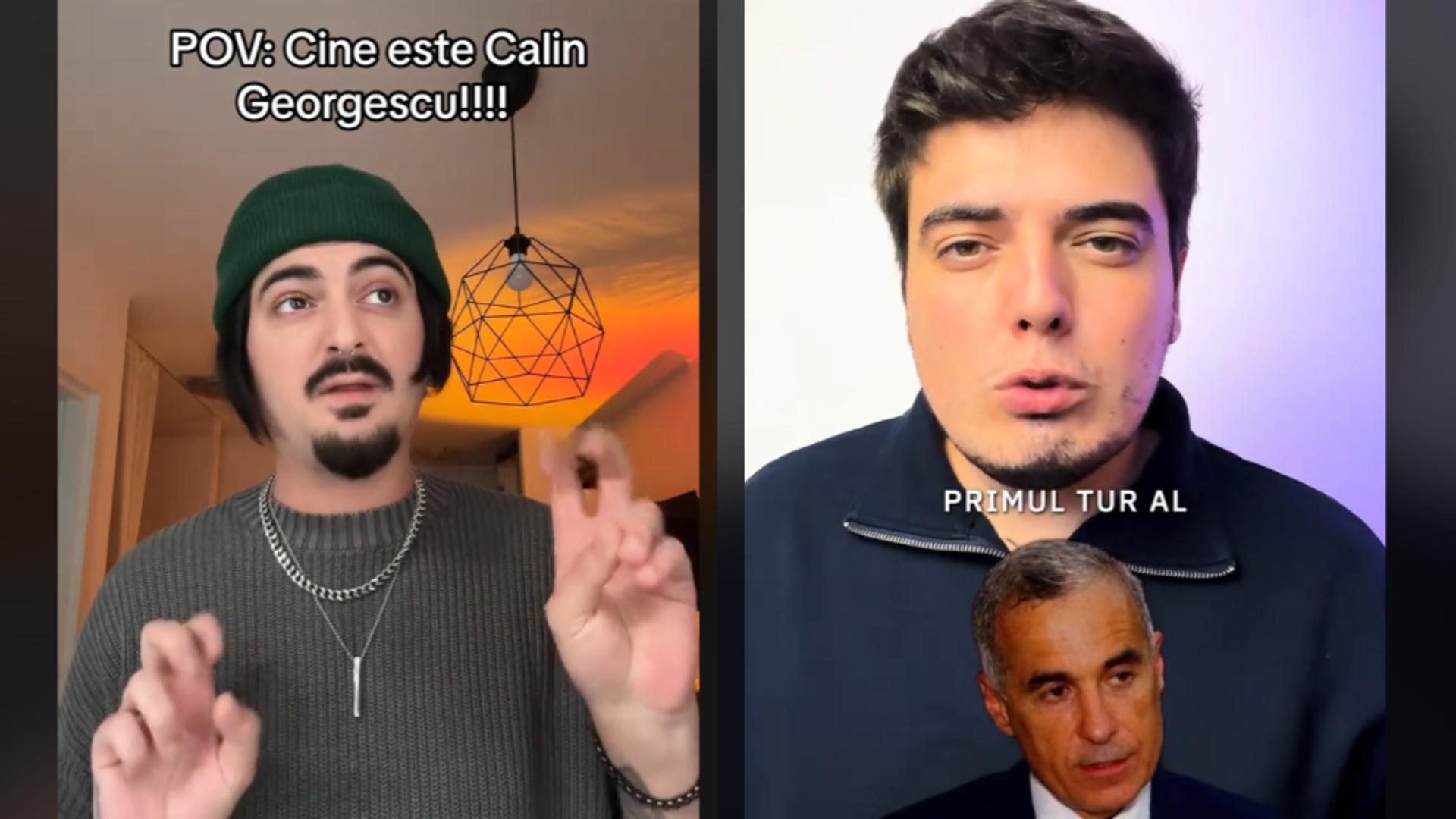 Influencerii de pe TikTok dau cărțile pe față: „Călin Georgescu și-a creat o campanie electorală într-un mod efectiv diabolic. Suntem mulți care am mușcat gogoașa asta”