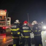 Accident grav, în Dâmbovița: impact violent între două cisterne – una a luat foc. Flăcările, vizibile de la kilometri distanță