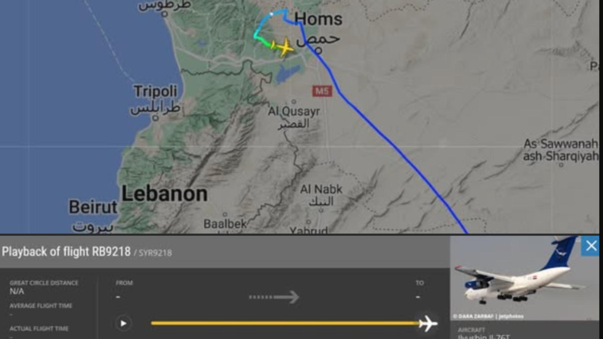 Avionul cu care Bashar al-Assad a fugit din Damasc a DISPĂRUT de pe radar. Ce s-a întâmplat cu președintele fugar?