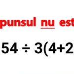 Test IQ de weekend! Puțini români știu să rezolve ecuația 54:3(4+2)