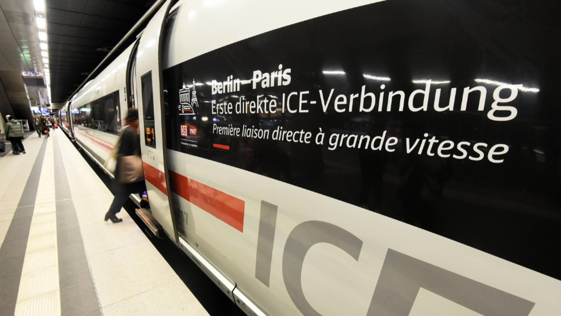 Primul super-tren de mare viteză pe ruta Berlin-Paris a plecat în cursă. Câte ore le vor lua călătorilor să ajungă dintr-o capitală în alta