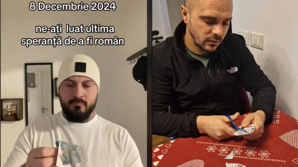 Românii au început să își taie buletinele sau pașapoartele, ca protest împotriva deciziei CCR de a anula alegerile. Noua provocare pe TikTok
