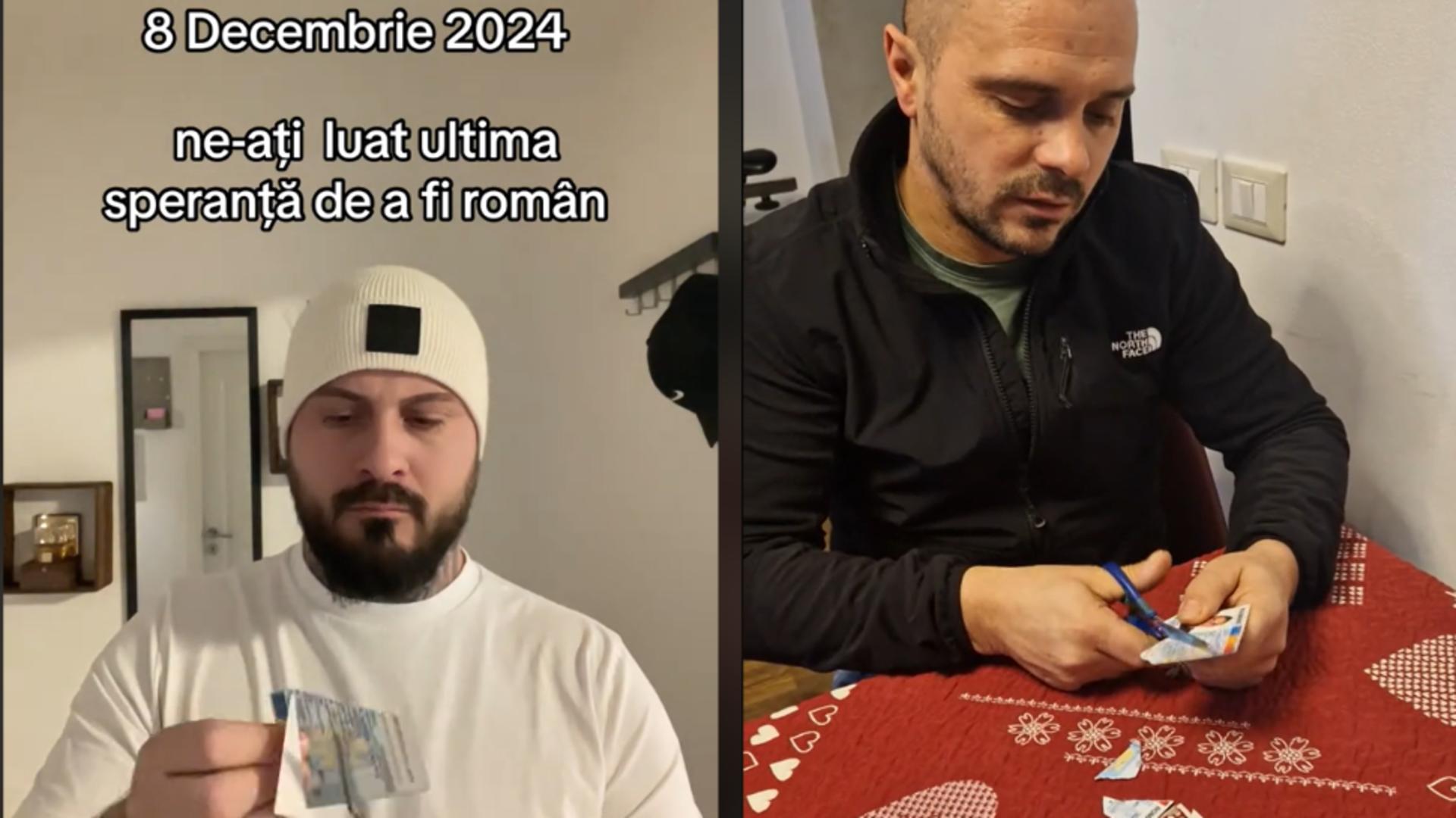 Românii au început să își taie buletinele sau pașapoartele, ca protest împotriva deciziei CCR de a anula alegerile. Noua provocare pe TikTok
