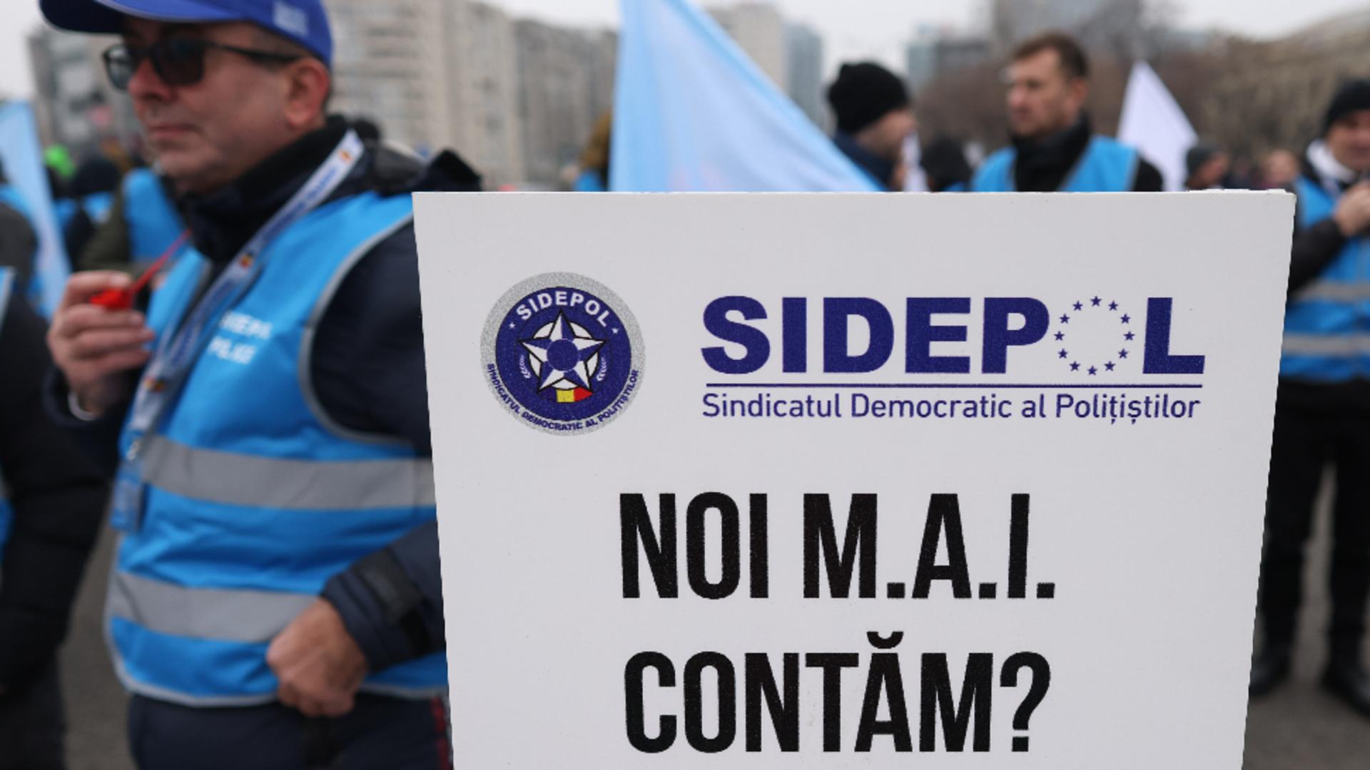 Ordonanţa trenuleţ scoate oamenii în stradă: PROTEST al sindicaliştilor din apărare, ordine publică şi siguranţă naţională, la Bucureşti – TRAFICUL, dat peste cap