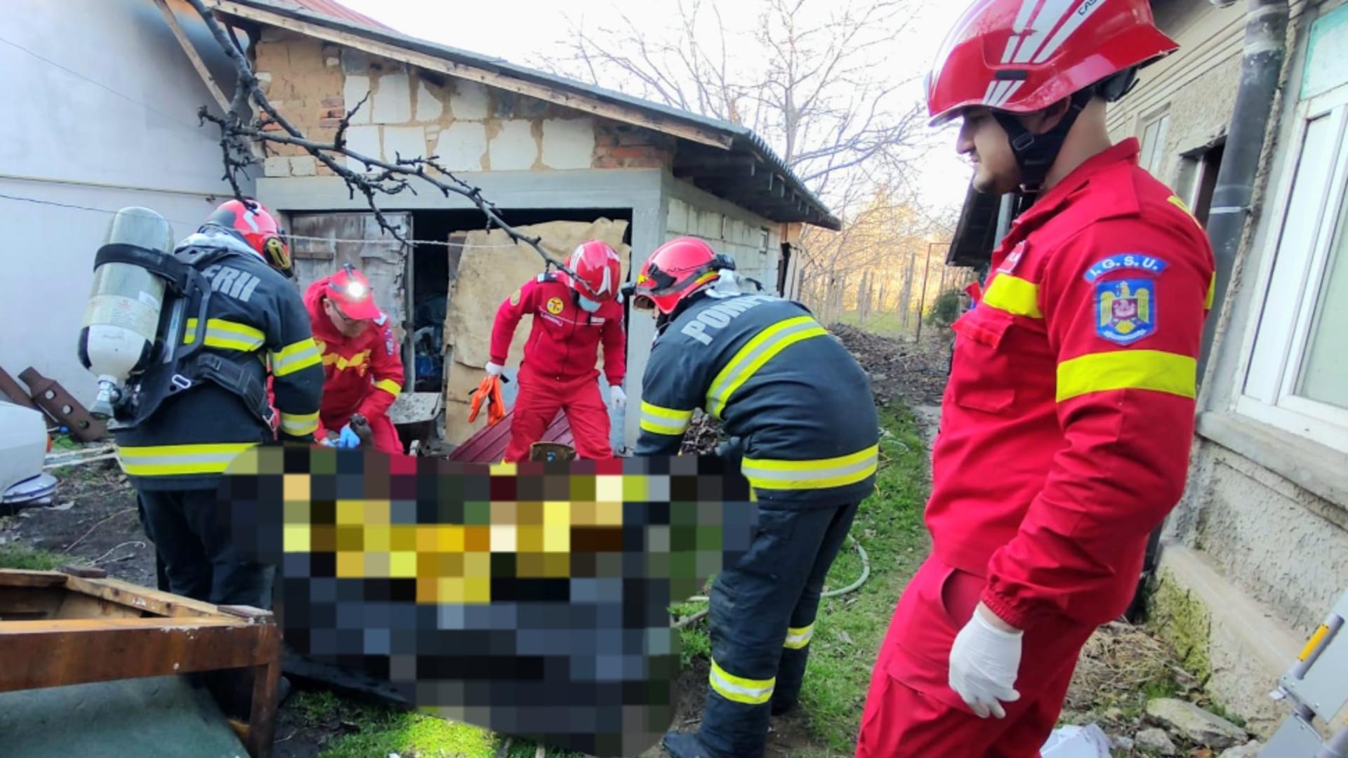 Incendiu devastator într-o casă din Alexandria: Un bărbat de 90 de ani a ars de viu