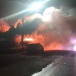 La un pas de  o nouă TRAGEDIE! Incendiu violent în CREVEDIA, lângă fosta stație GPL care a explodat! VIDEO