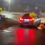 Scene macabre, pe o stradă din Iași. Un șofer teribilist a făcut drifturi cu…dricul! VIDEO