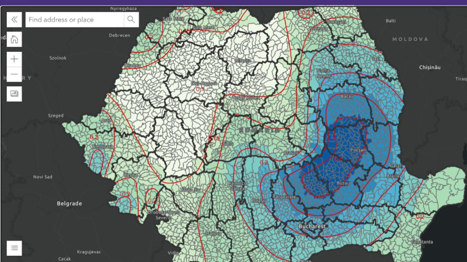 România are de astăzi o hartă interactivă a zonelor cu risc seismic. Unde poți verifica dacă locuința ta e în pericol