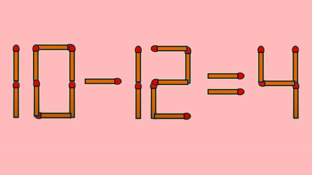TEST IQ la final de săptămână. În cât timp poți corecta 10 – 12 = 4