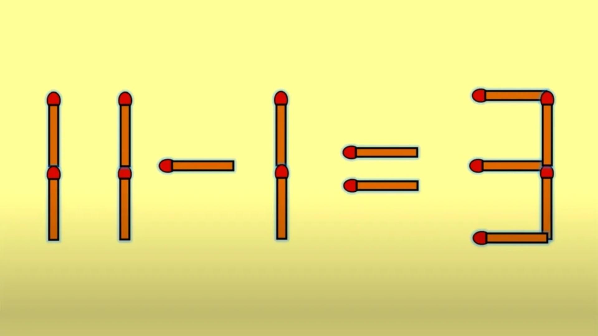 TESTUL IQ de joi. Ce este greșit în ecuația 11 – 1 = 3