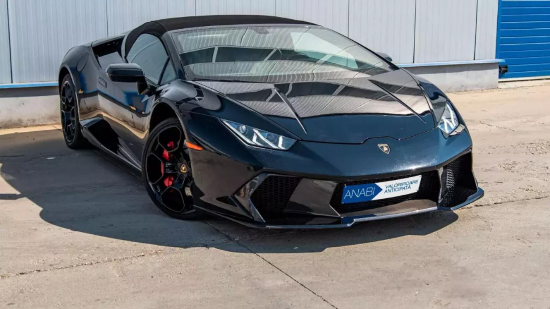 Lamborghini Huracan din 2018, cu parbriz crăpat și 27.800 km la bord, scos din nou la licitație. Preț redus la jumătate