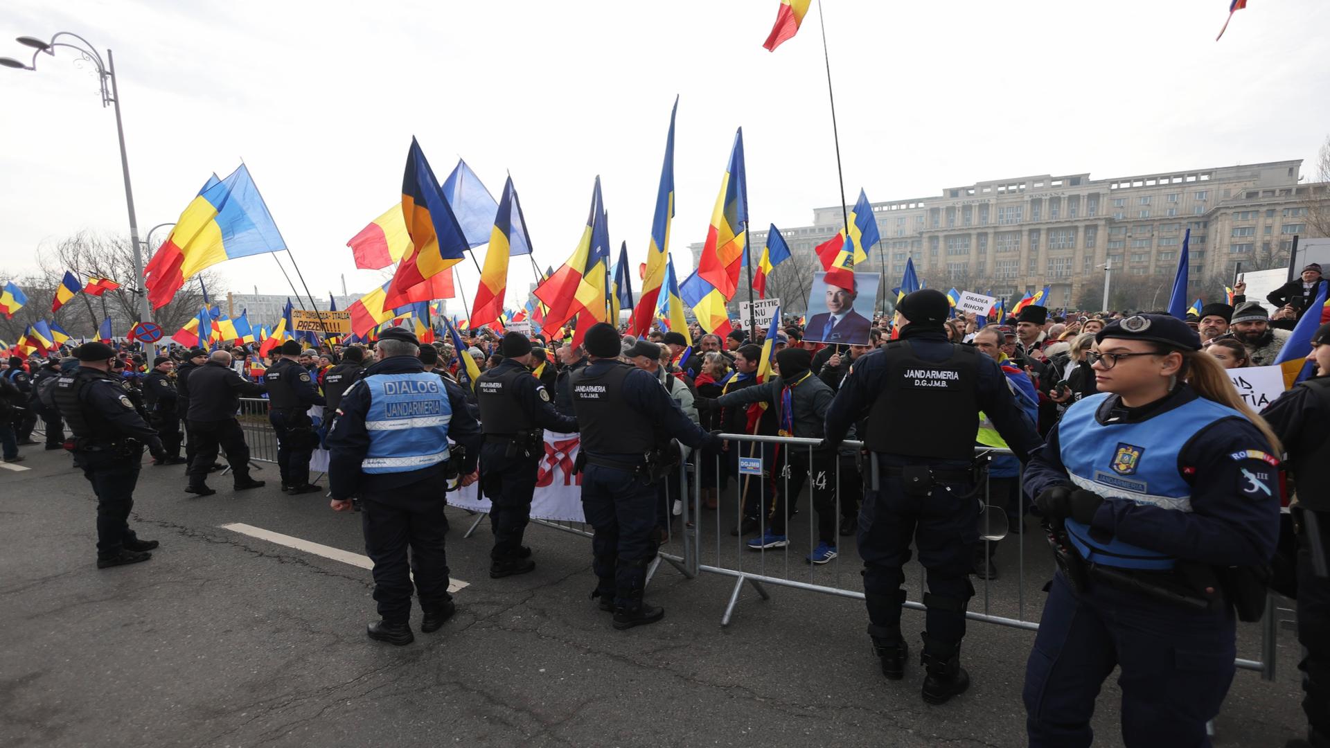 Jandarmeria București confirmă: Protestul pentru sprijinul lui CĂLIN GEORGESCU este PAȘNIC!