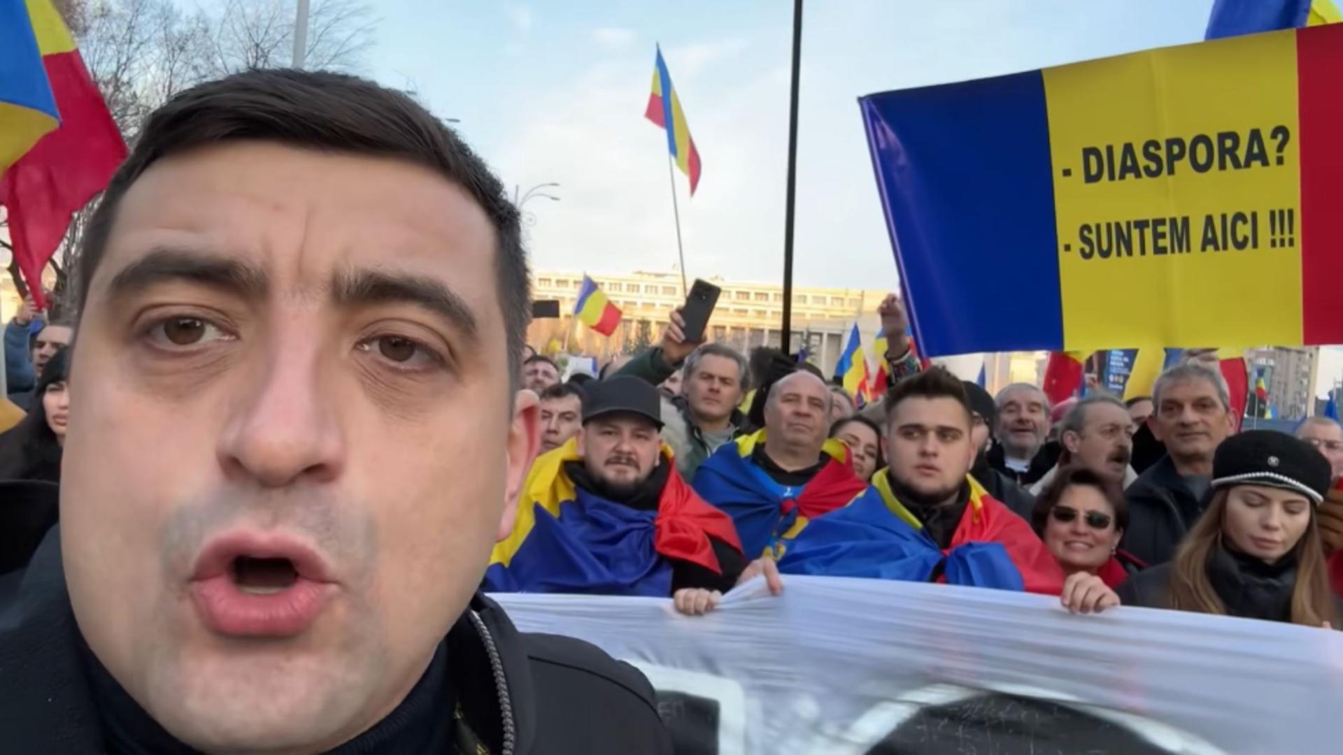 George Simion, liderul suveraniștilor: „ Vocea a peste 100.000 de români trebuie să se facă auzită. Klaus și Marcel trebuie să plece!” | VIDEO