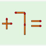 TEST IQ la început de săptămână: Corectează ecuația 7+7=8 mutând un singur băț de chibrit