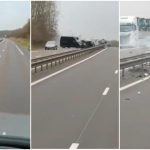 Imagini dramatice surprinse de un șofer: o mașină intrată pe contrasens a provocat un ACCIDENT MORTAL