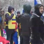 Angajații CFR, protest în fața Ministerului Transporturilor: ce nemulțumiri au oamenii