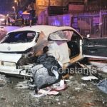 Grav accident rutier la Constanța: un șofer de 19 ani a intrat într-un sens giratoriu