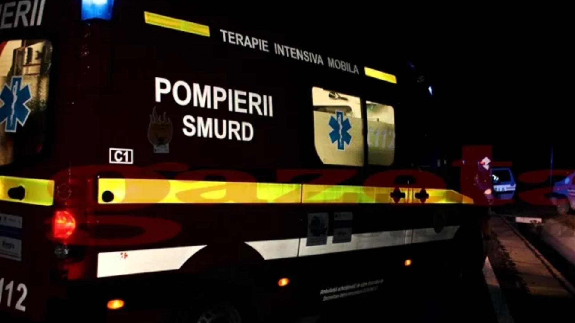 Incident grav în Bistrița-Năsăud. Patru persoane, posibil intoxicate cu monoxid de carbon, au fost transportate de urgență la spital