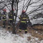 Accident tragic în Argeș. Un autoturism a luat foc la o ieșire de pe A1. Două persoane au fost găsite decedate