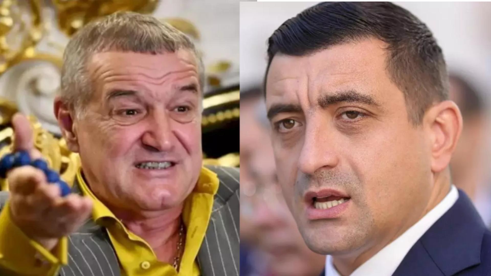 Război între Gigi Becali și George Simion din cauza lui Călin Georgescu. Ce îi răspunde liderul AUR colegului său de partid