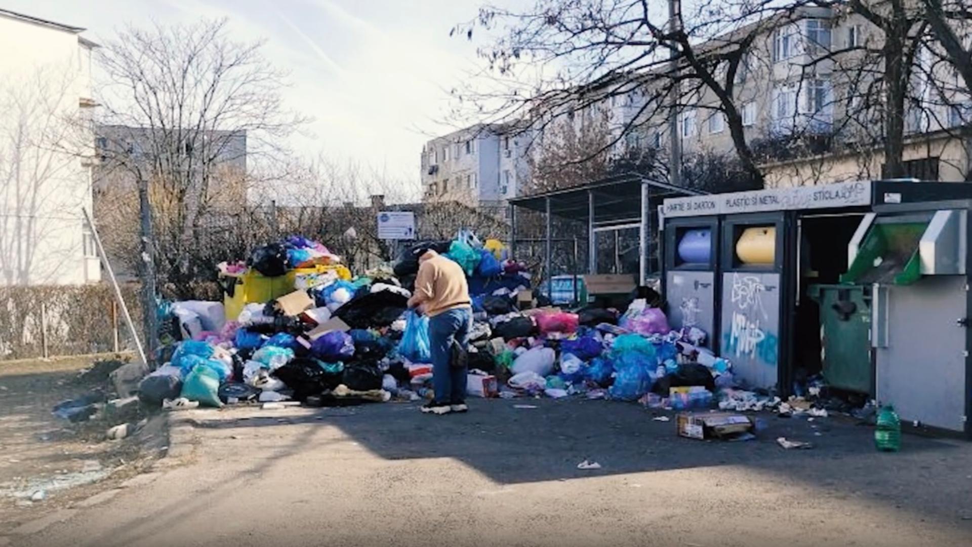 Criză majoră a deșeurilor, în Ploiești. Gunoaiele stau pe străzi, neridicate de peste o săptămână