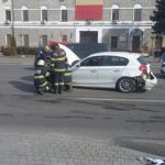 Mașină de poliție implicată într-un accident rutier. Cum s-a întâmplat totul