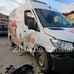 Accident rutier grav în Constanța. Trei persoane au fost rănite, după ce două autoturisme s-au ciocnit violent