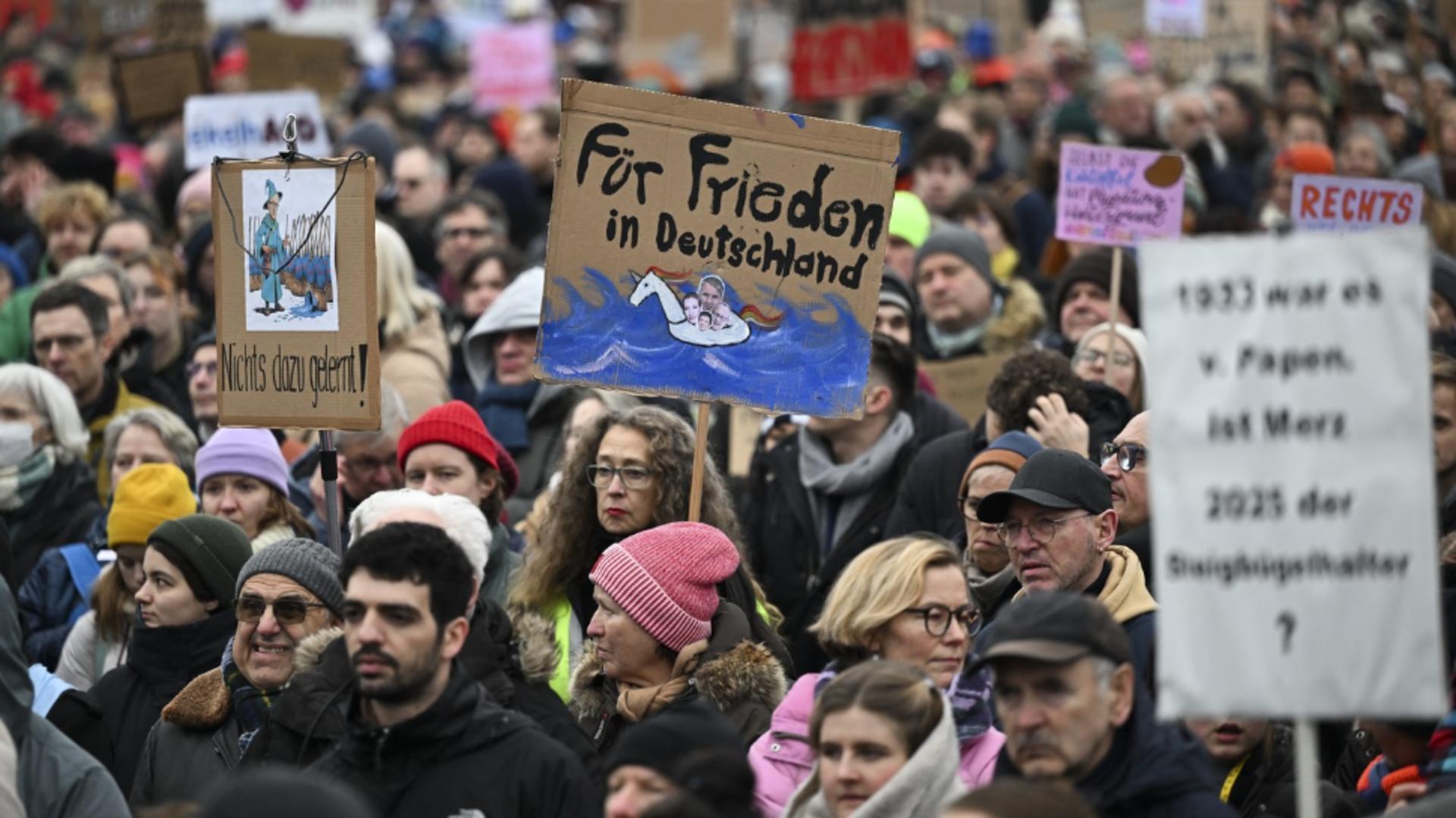 Proteste masive în Germania împotriva extremei drepte. „Suntem zidul de protecție”