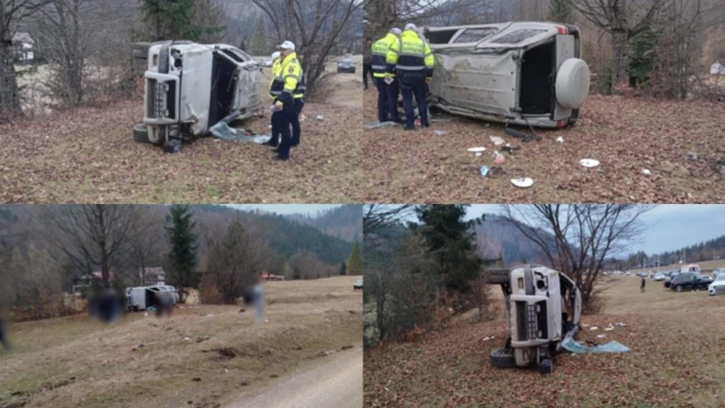 Accident în județul Suceava. Două persoane au fost rănite, una dintre ele este în stare gravă