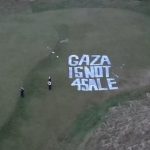 Terenul de golf al lui Donald Trump a fost vandalizat de activiști pro-palestinieni VIDEO