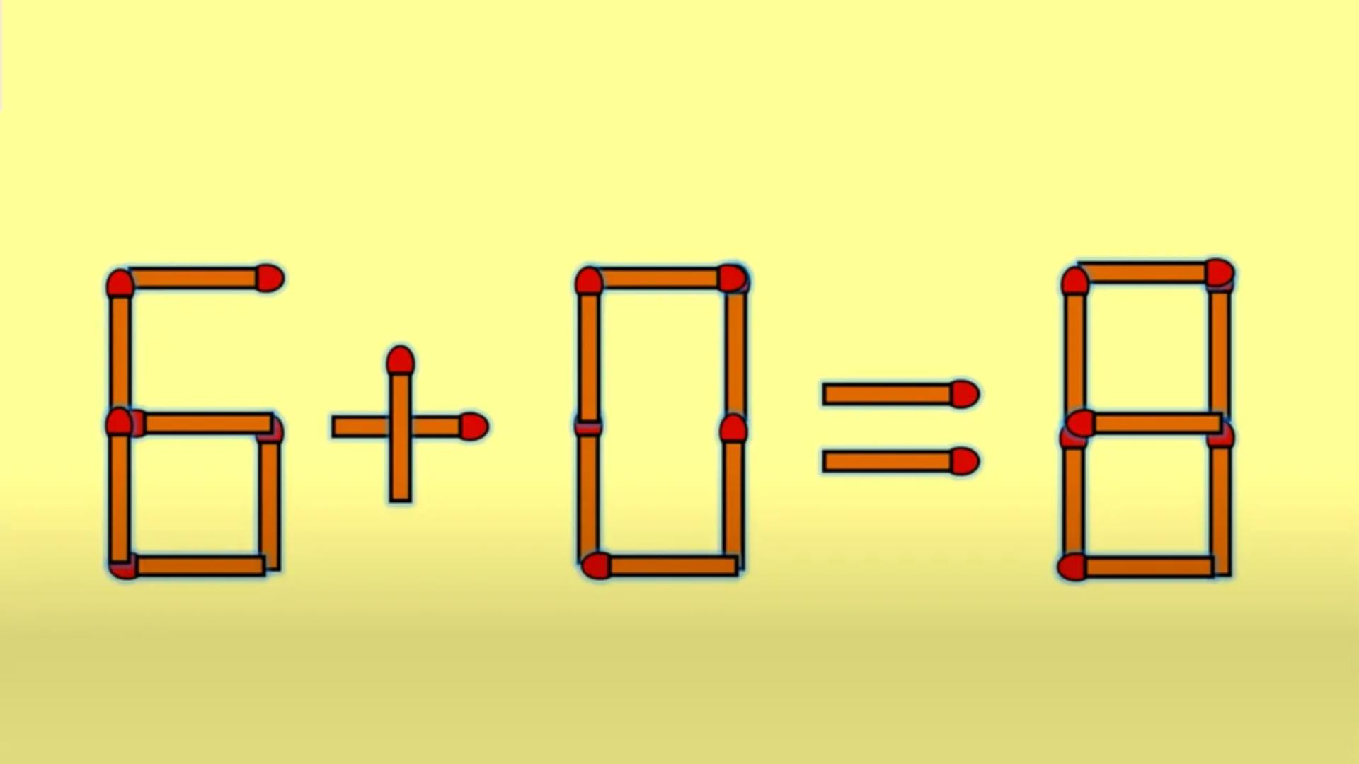 Test IQ la final de săptămână! În cât timp poți corecta 6 + 0 = 8?