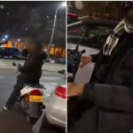 Scene revoltătoare pe un bulevard din București: un livrator asiatic îi cere unui motociclist să-l învețe să conducă pentru că nu are permis – VIDEO