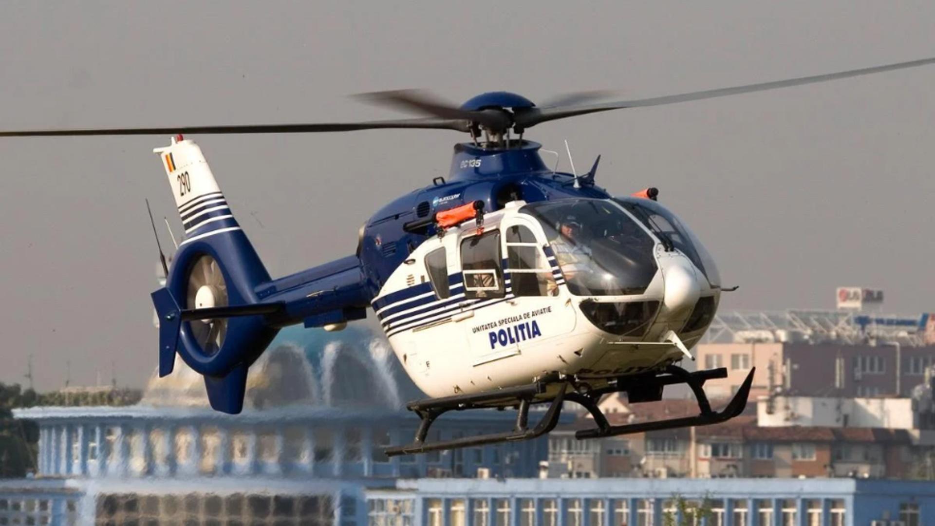 Polițiștii monitorizează traficul din elicopter, de Paște. Amenzi colosale pentru șoferii prinși pe picior greșit