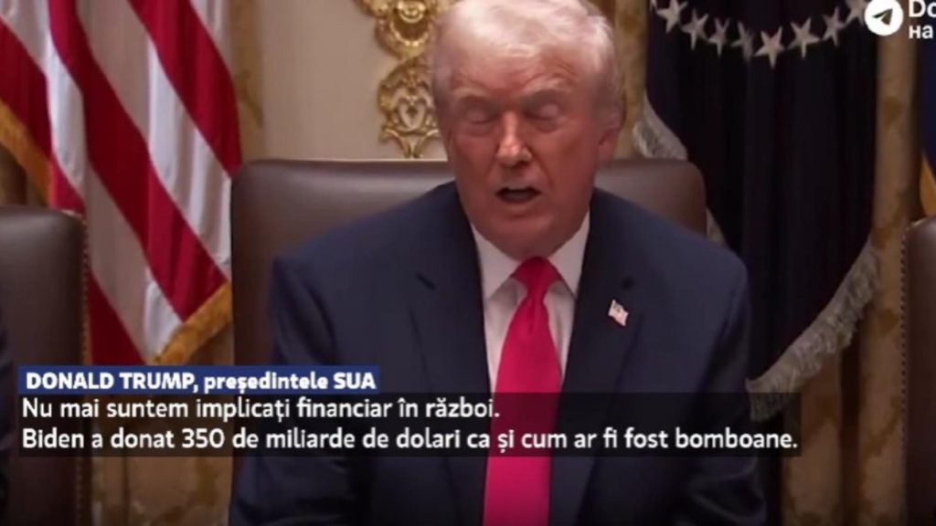 Trump nu mai dă bani Ucrainei pentru război: „Nu mai suntem implicați financiar!”