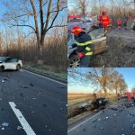 Trafic blocat pe DN1, în județul Bihor. Trei persoane rănite, după ce două mașini s-au ciocnit violent
