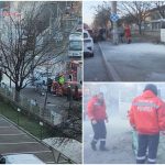 Accident în București. O femeie a fost rănită de o dubă care a intrat pe trotuar -FOTO