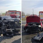 Accident violent pe DN2A. Zeci de salvatori mobilizați, a fost trimis și un elicopter SMURD – GALERIE FOTO