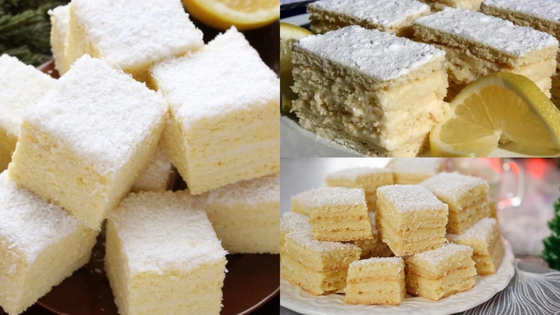 Prăjitura Albă ca zăpada, desertul care nu trebuie să îți lipsească de pe masa de Crăciun. Rețeta pas cu pas