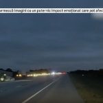 Avion prăbușit pe autostradă peste o mașină