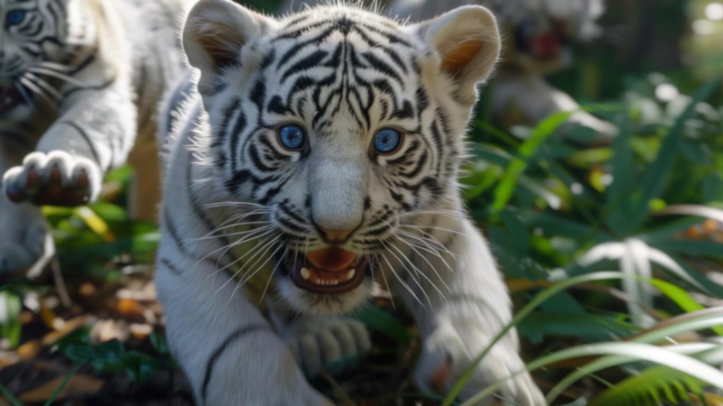 Scandal la Zoo Craiova. Un pui de tigru bengalez alb, ucis de gunoaiele lăsate de vizitatori