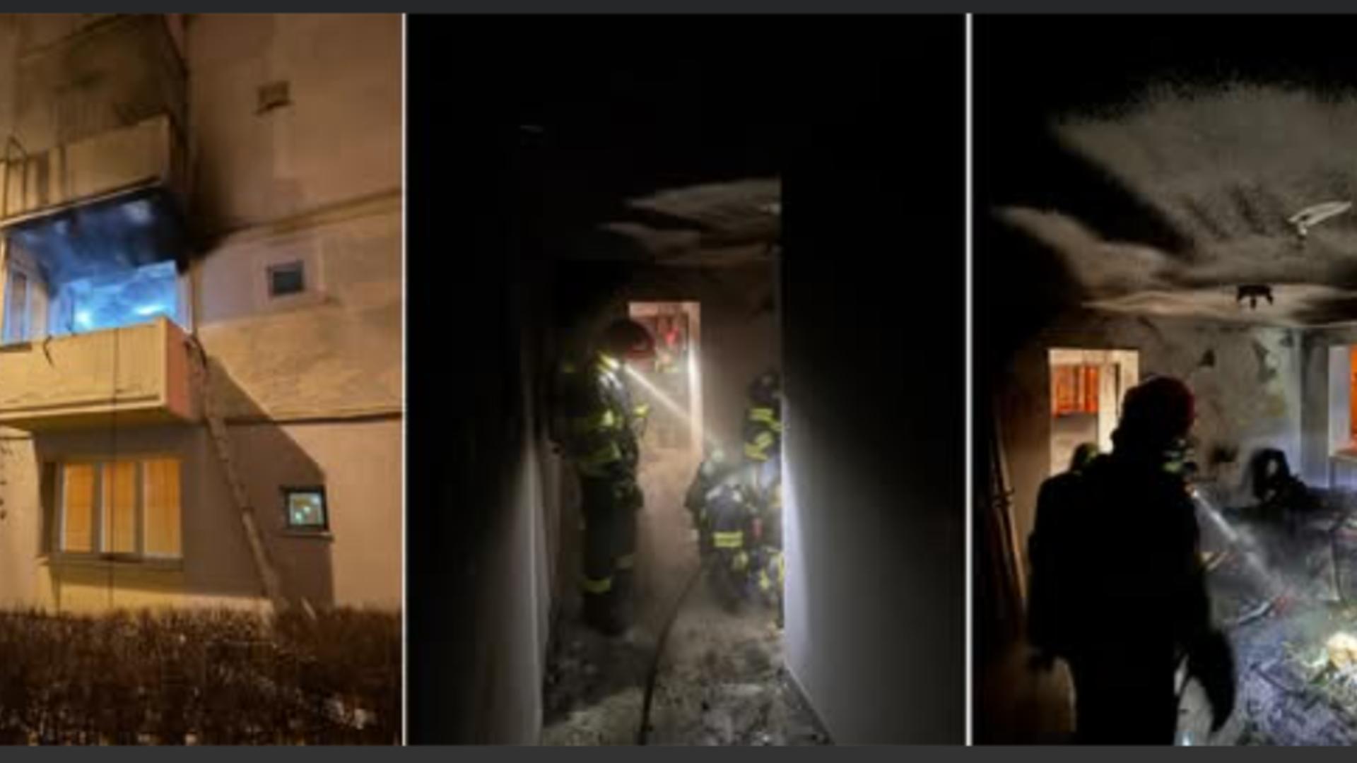 Explozie și incendiu într-un apartament din Onești. 2 tineri sunt în stare gravă, medicii fac eforturi să-i țină în viață  – FOTO