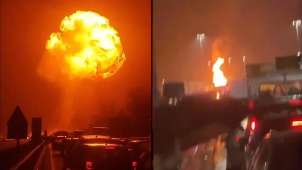 Explozie devastatoare pe o autostradă din Italia. Un camion încărcat cu GPL a sărit în aer, formând o bilă de foc, asemănătoare celei de la Crevedia – VIDEO