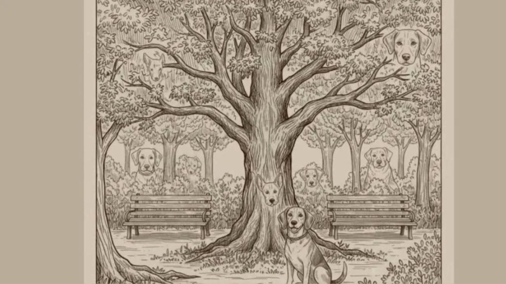 Test IQ pentru cei mai deștepți români. Află câți câini se ascund, de fapt, în această iluzie optică?