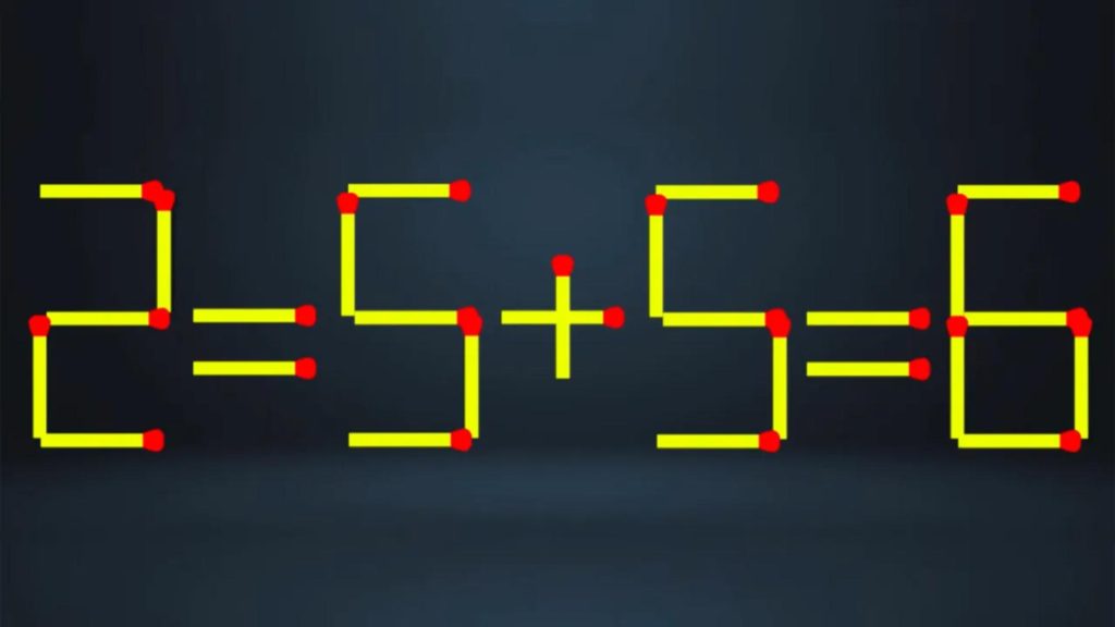 Test IQ la final de an: corectează egalitatea mutând un singur chibrit